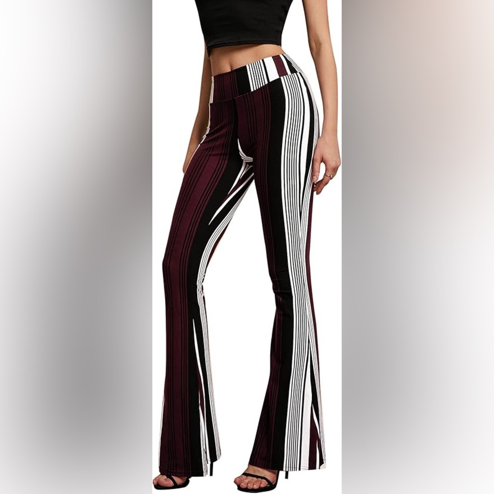 Striped Flare Women Jeggings